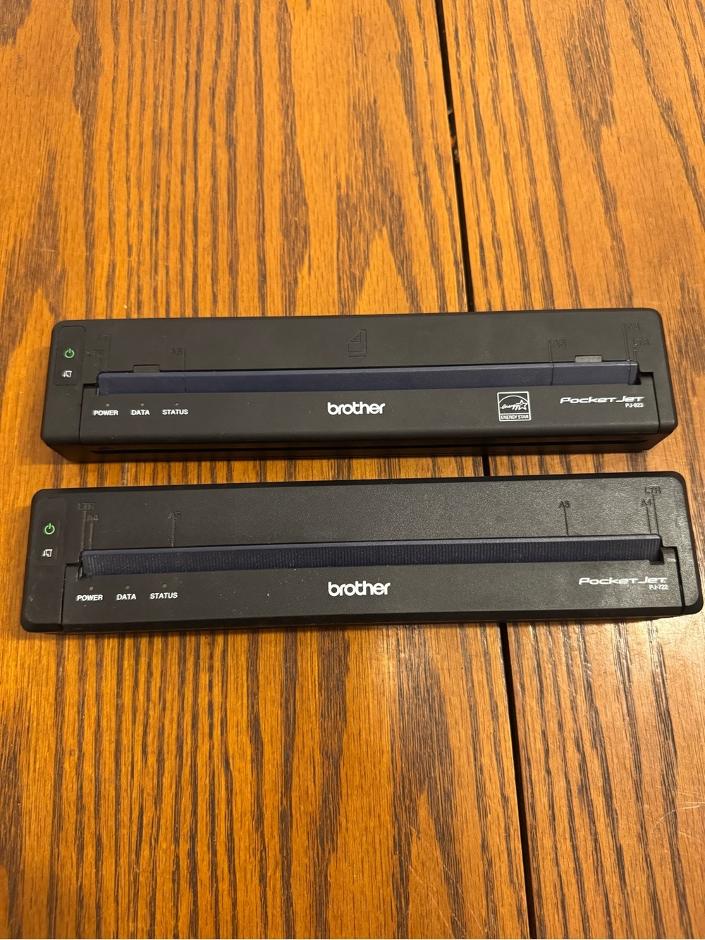 Lot Of 2 Brother Pocketjet Printer. 1 Pocketjet PJ-823 & 1 Pocketjet PJ-722